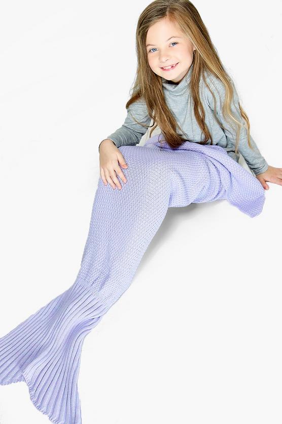 Girls Pastel Mermaid Tail Blanket